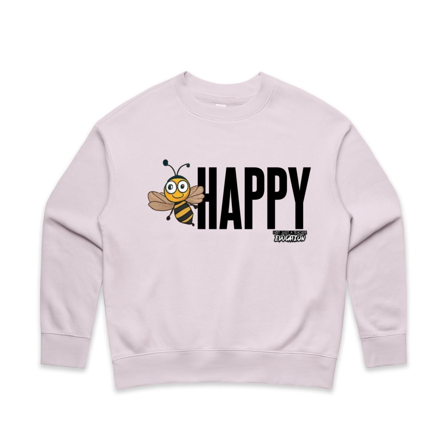 Bee Happy Relax Feminine Cut Crew