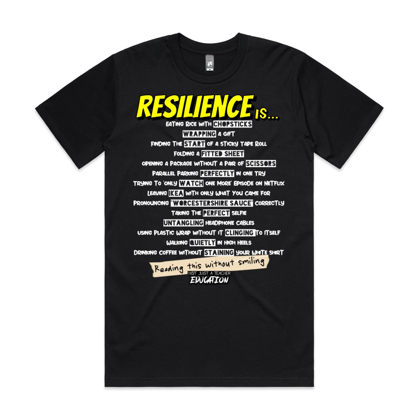 Resilience Is Tee Black