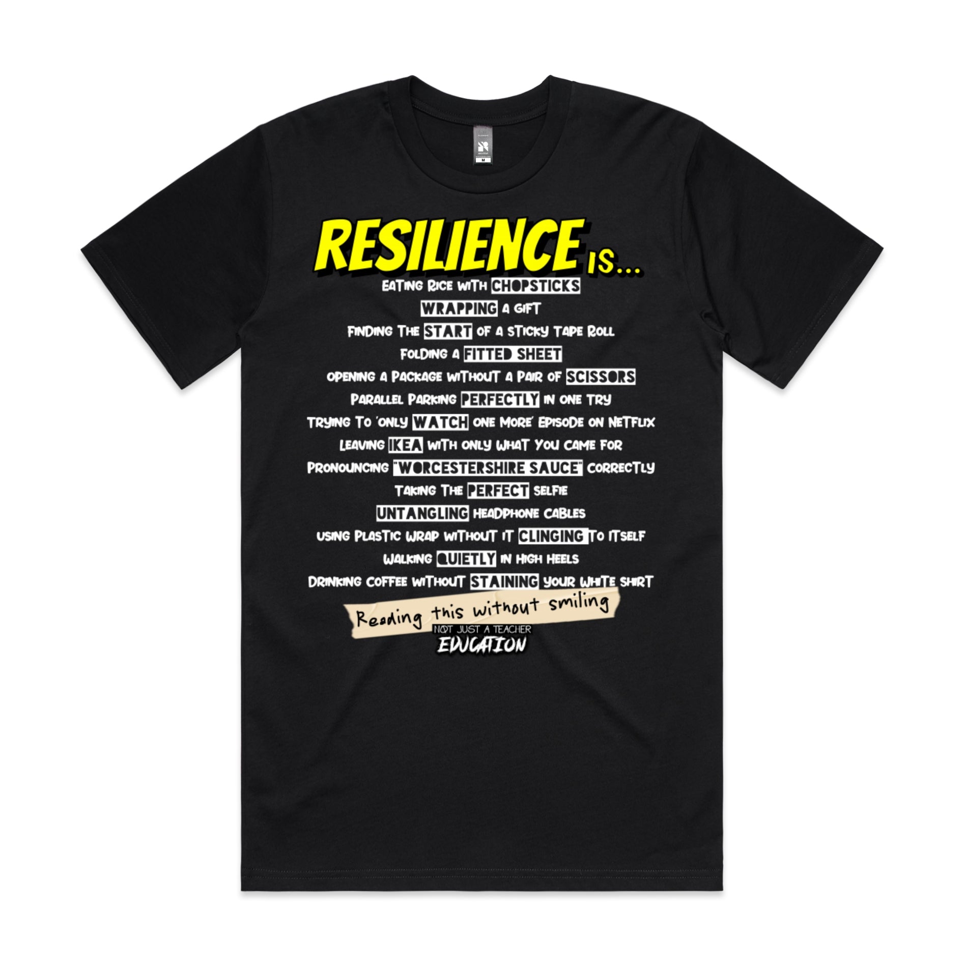 Resilience Is Tee Black